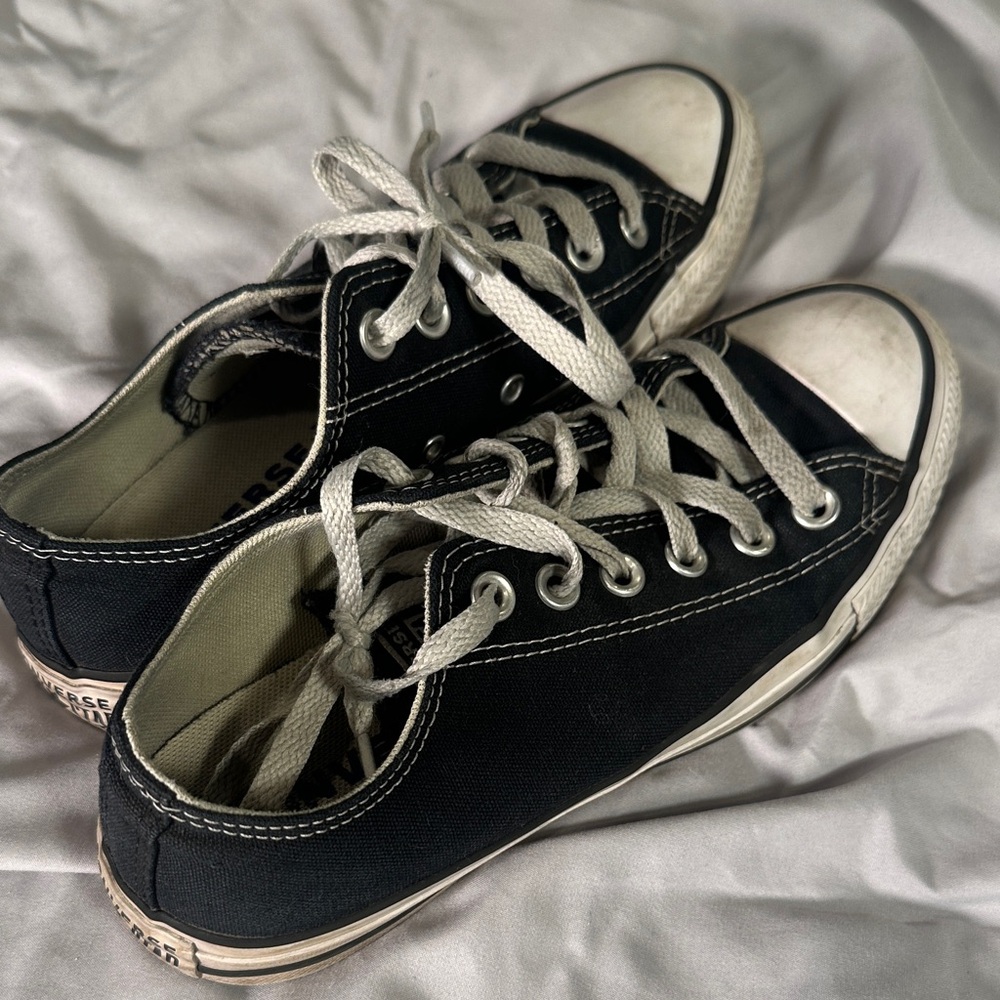 Converse Black Sneakers with White Accents
